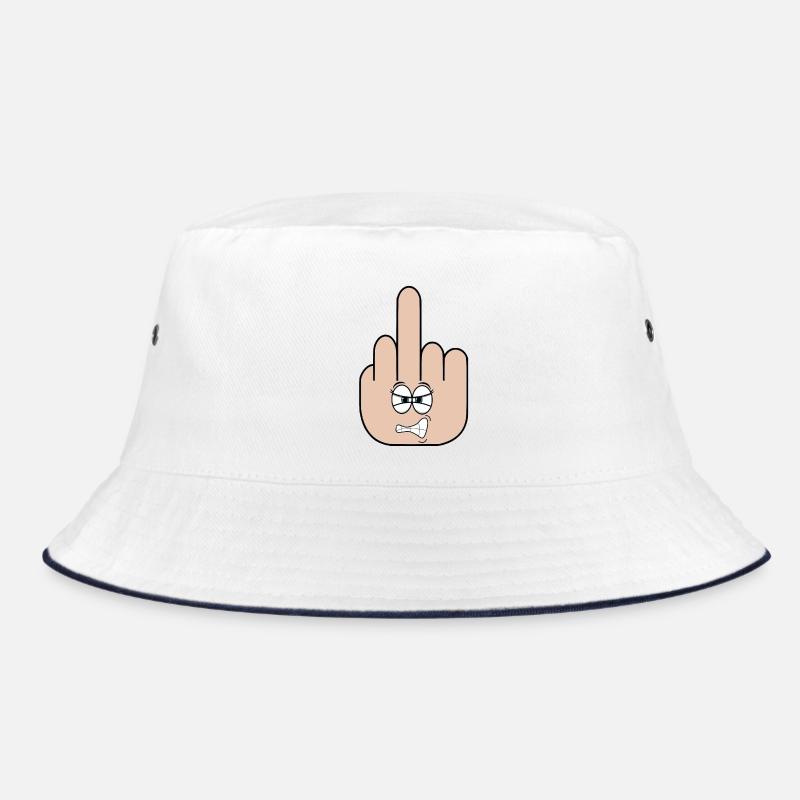 middle finger Bucket Hat