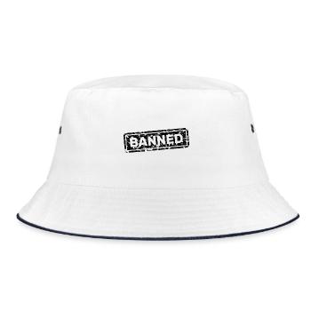Forbidden, banned, rejected, ostracized - Bucket Hat - white/navy - Front