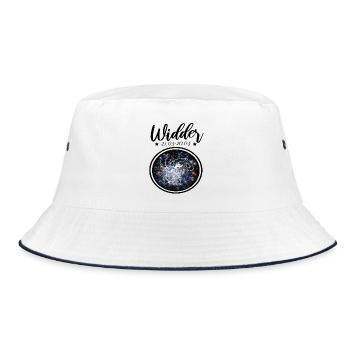 Widder Sternzeichen - Bucket Hat - Weiß/Navy - Vorne