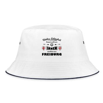 Freiburger im Breisgau - Bucket Hat - Weiß/Navy - Vorne