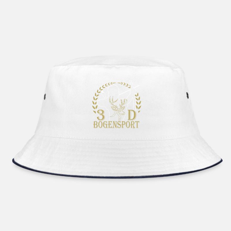 Waldjäger mit Bogen und Geweihmotiv Bucket Hat
