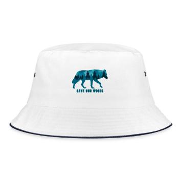 Changement climatique Protection de l’environnement Wolf Durable - Bob - blanc/marine - Devant
