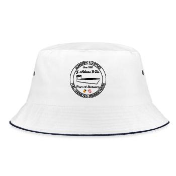 Logo Bunkering & supplying vessel Port of Antwerp - Bucket Hat - white/navy - Front