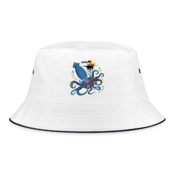 Blue Ink Spirits - Kraken Calamar géant abyssal - Bob - blanc/marine - Devant