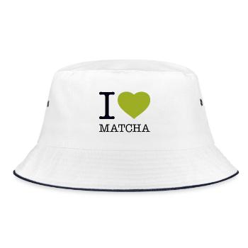 J’ADORE LE MATCHA - Bob - blanc/marine - Devant