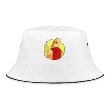 Croisé têtu - Bob - blanc/marine - Devant
