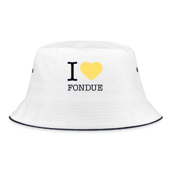 J’ADORE LA FONDUE - Bob - blanc/marine - Devant