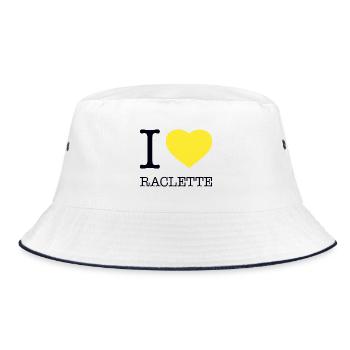 J’ADORE LA RACLETTE - Bob - blanc/marine - Devant