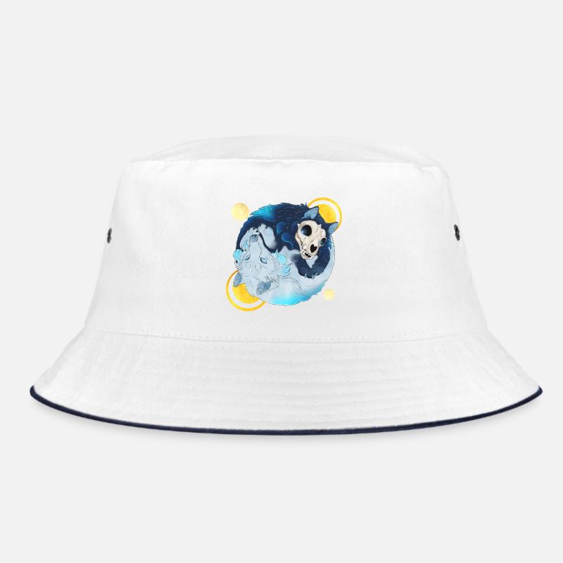 Blue Ink Spirits - Tao Wolves Shadow & Light 2 Bucket Hat
