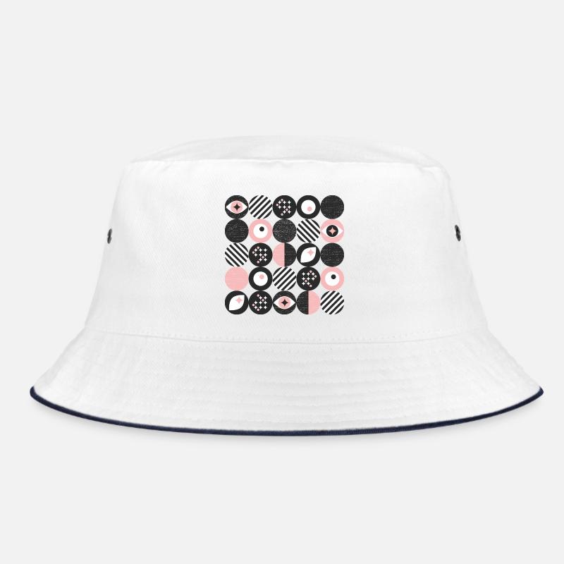 bold minimalism l dots l pink Bucket Hat