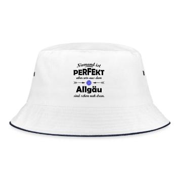 Der Allgäuer - Bucket Hat - Weiß/Navy - Vorne