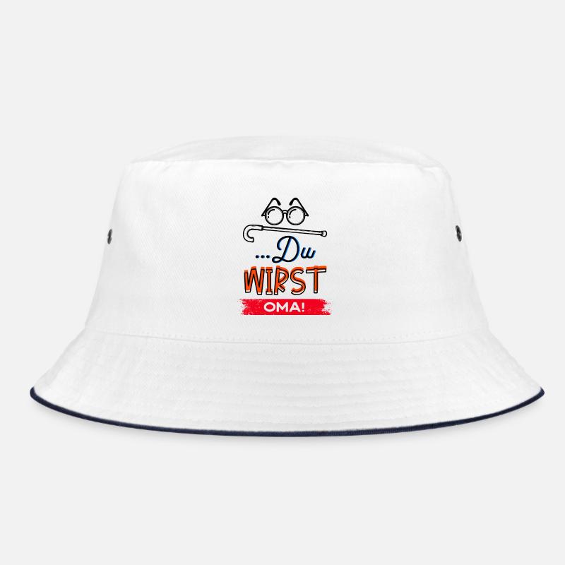 Großmutter Statement Oma Brille Sehschwäche Omi Bucket Hat