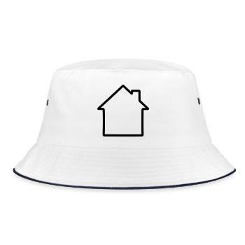 Logo simple de la maison - Bob - blanc/marine - Devant