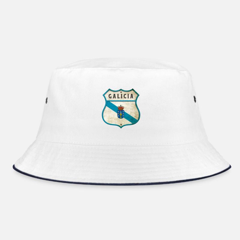 Galicien Wappen Flaggen Design Bucket Hat