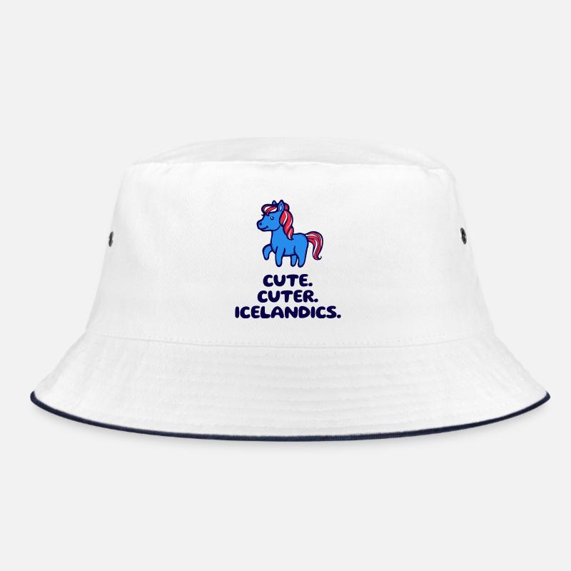 Pony Isländer Islandpferde Statement Islandponys Bucket Hat