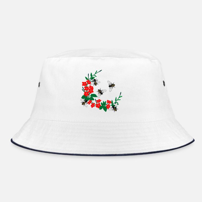 Couronne de fleurs avec des abeilles Bob