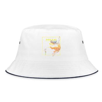 Dream On - Bucket Hat - white/navy - Front