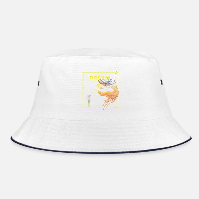 Dream On - Bucket Hat - Weiß/Navy