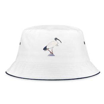Ibis Bin Bird - Bucket Hat - white/navy - Front