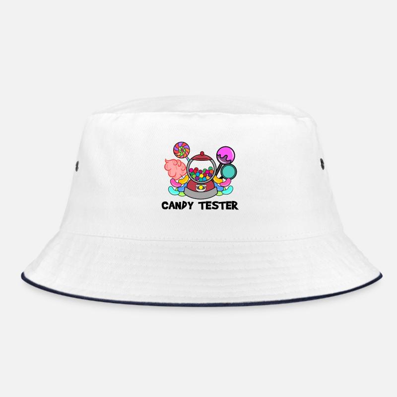 Bonbon Süßigkeiten Statement Nachspeise Naschen Bucket Hat