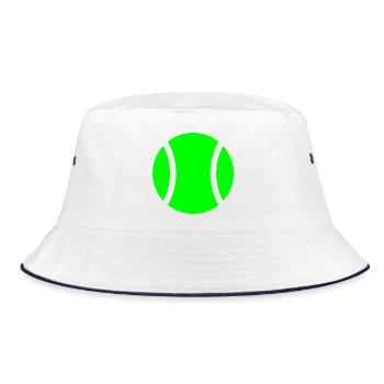 Tennis Padel Ball - Bucket Hat - white/navy - Front