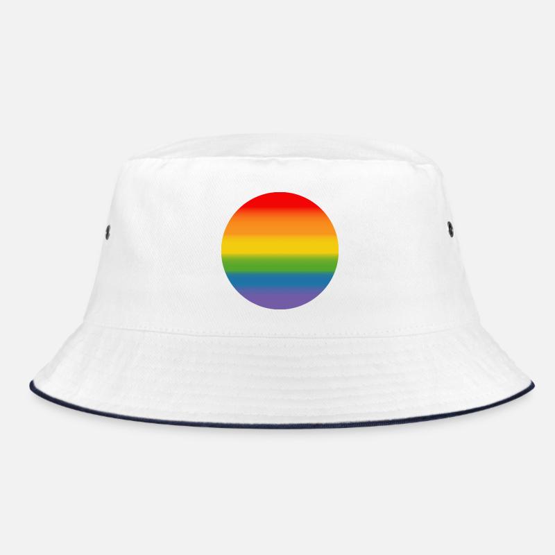 Rainbow Course Round Bucket Hat