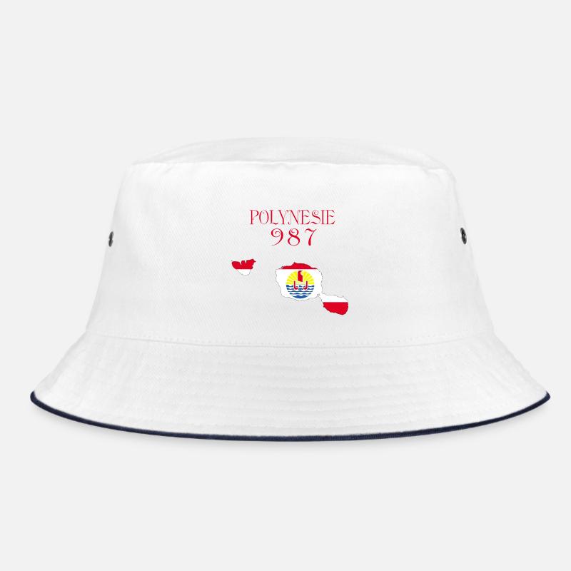Polynésie - Bob - blanc/marine