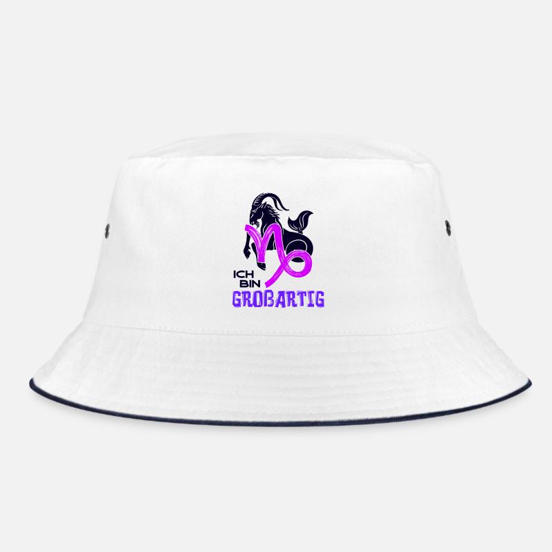Astrologie Steinbock Tierkreiszeichen Statement Bucket Hat