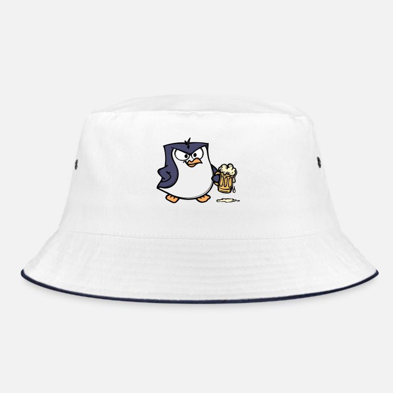 Cool Pinguin Bier Tier Vogel Seevogel Antarktis Bucket Hat