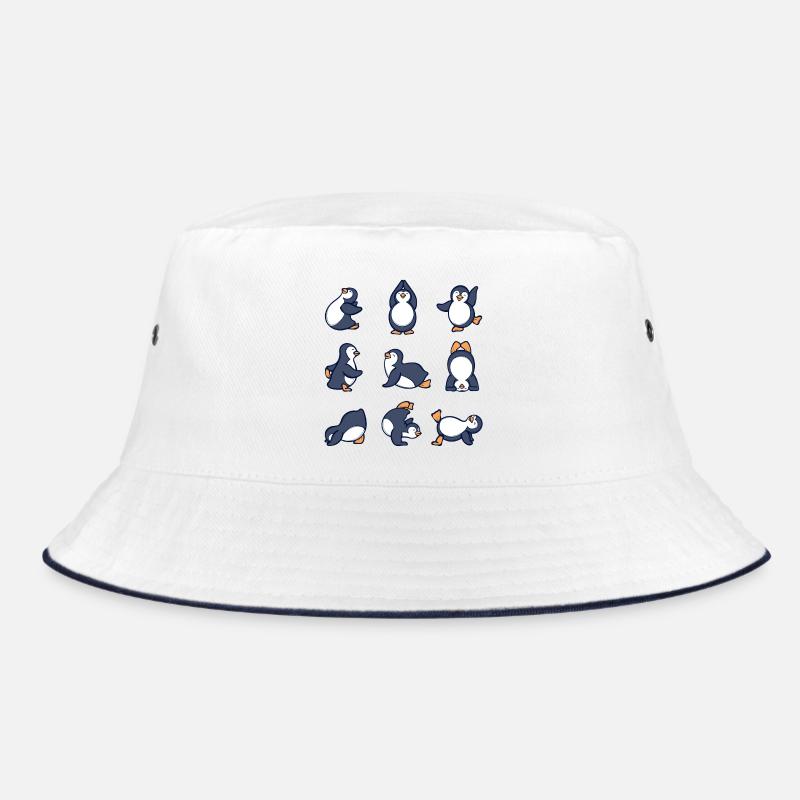 Birds Piguin South Pole Dancing Animal Seabird Bucket Hat