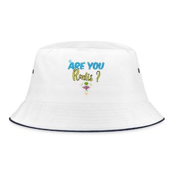 Are you radis ? Jeu de mot drôle sport humour cool - Bob - blanc/marine - Devant