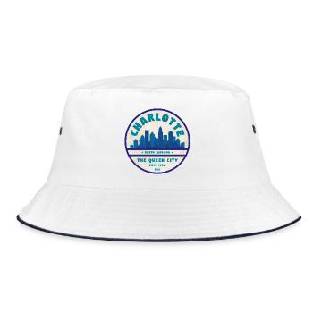 Charlotte USA - Bucket Hat - white/navy - Front