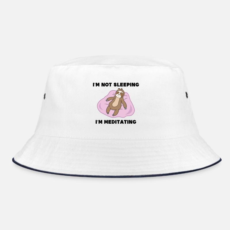 Humorous Sloth Chill Relax Sleep Lazy Bucket Hat