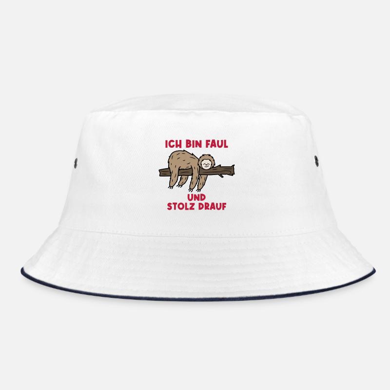 Faultier Humorvoll Statement Urwald Tier Säugetier Bucket Hat