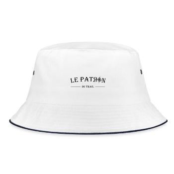 Le Patron - Bucket Hat - Weiß/Navy - Vorne