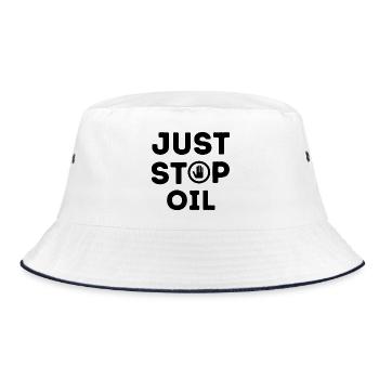 just stop oil - Bob - blanc/marine - Devant