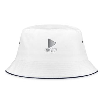 Spielen - Bucket Hat - Weiß/Navy - Vorne