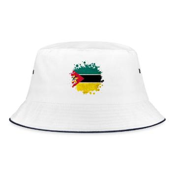 Design du drapeau du Mozambique - Bob - blanc/marine - Devant