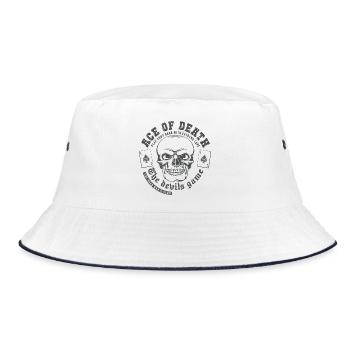 Ace of death - Bucket Hat - white/navy - Front