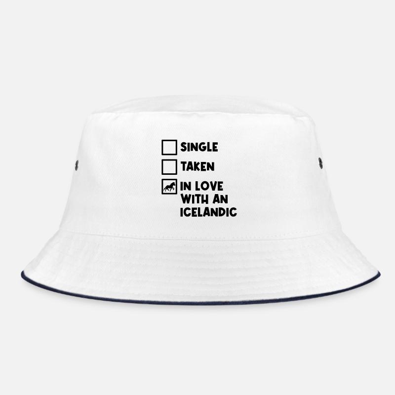Pferdeliebe Haflinger Islandpferde Statement Bucket Hat