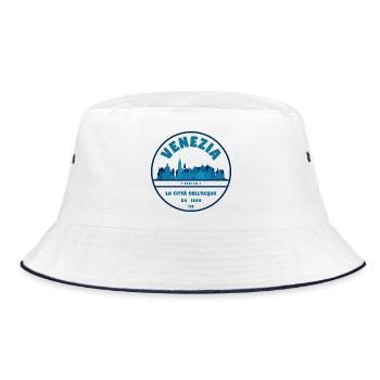 Timbre Venezia Skyline - Bob - blanc/marine - Devant