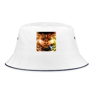 Autumn Tree Radial - Bucket Hat - white/navy - Front