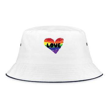 Heart Love Lgbt Relation Dire Homosexuel - Bob - blanc/marine - Devant