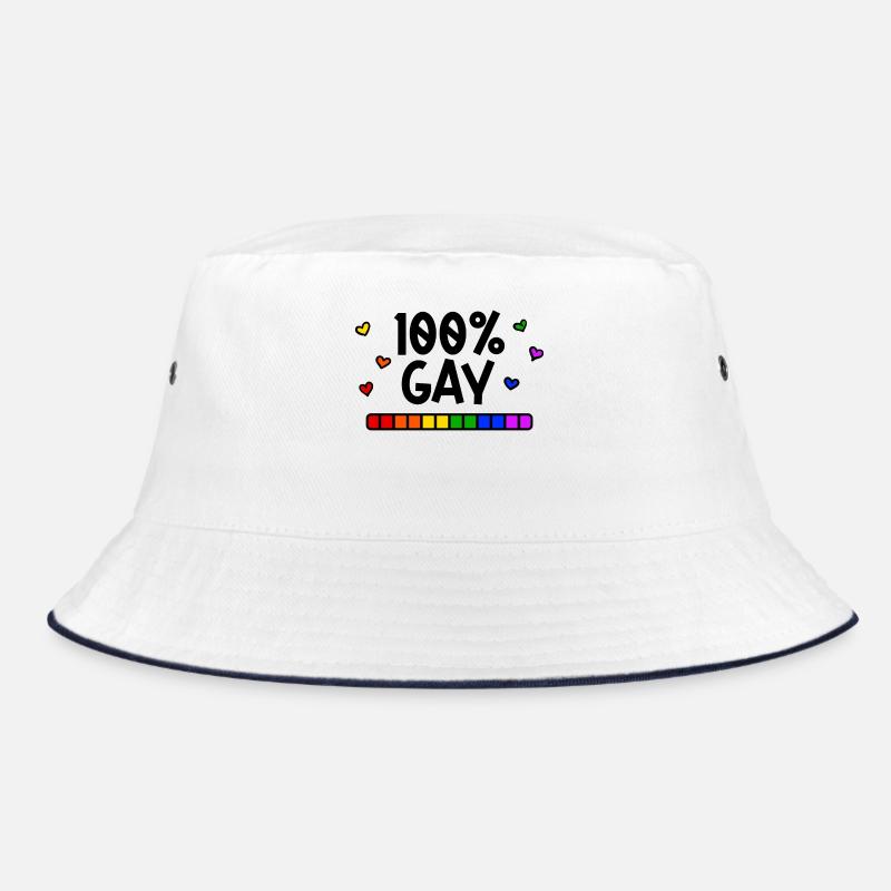 Right-wing gay statement Lgbt bisexual Bucket Hat