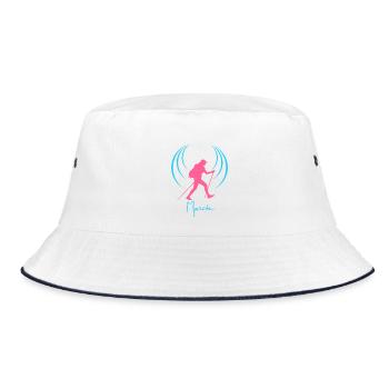 Walking - Bucket Hat - white/navy - Front