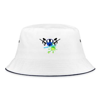 Paintball - Bucket Hat - Weiß/Navy - Vorne