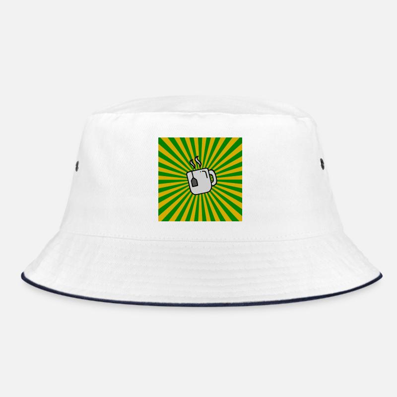 Sunburst Tea vert jaune Sunrise Teacup - Bob - blanc/marine