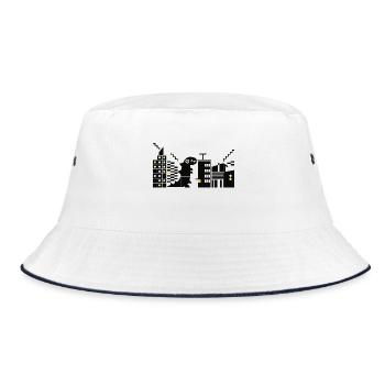 Le monstre rencontre le Bauhaus L Black - Bob - blanc/marine - Devant