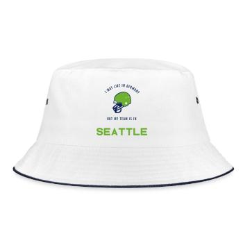 Seattle + États-Unis + Allemagne + Équipe + Football + Fan - Bob - blanc/marine - Devant