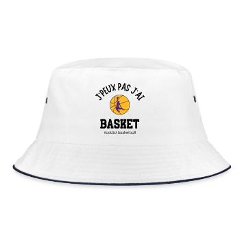J'peux pas j'ai basket #addict basketball - Bob - blanc/marine - Devant